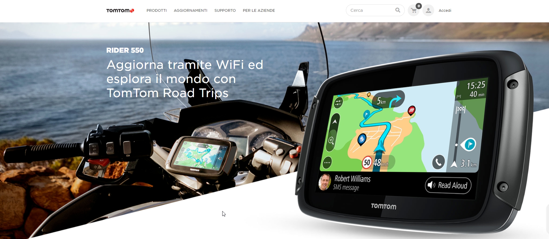 Navigatori GPS per moto, Navigatori satellitari moto